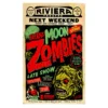 Retro-a-go-go! Moon Zombies Poster
