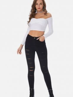 Black Tower Apparel Distressed Skinny Black Jeans 15 Black Tower Apparel Distressed Skinny Black Jeans