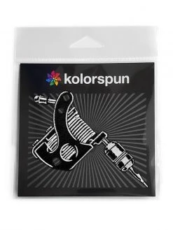 Kolorspun Pins Tattoo Machine Patch - Iron On Or Sew On Embroidered Patch