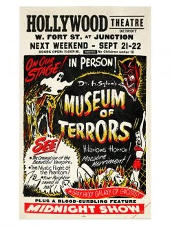 Retro-a-go-go! Museum Of Terrors Poster
