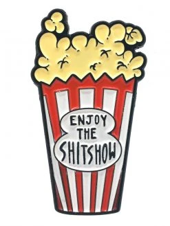 Ectogasm "Enjoy The Shit Show" Movie Theater Popcorn Enamel Pin