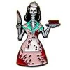 Ectogasm 50's Bloody Skeleton Waitress Halloween Horror Enamel Pin 3 Ectogasm 50's Bloody Skeleton Waitress Halloween Horror Enamel Pin