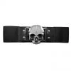 Kreepsville666 KREEPSVILLE 666 Elastic Waist Belt Skull Black 6 Kreepsville666 KREEPSVILLE 666 Elastic Waist Belt Skull Black