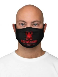 Black Tower Apparel Fitted Polyester Face Mask