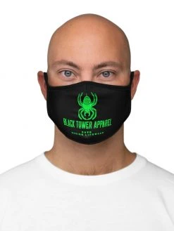 Black Tower Apparel Fitted Polyester Face Mask