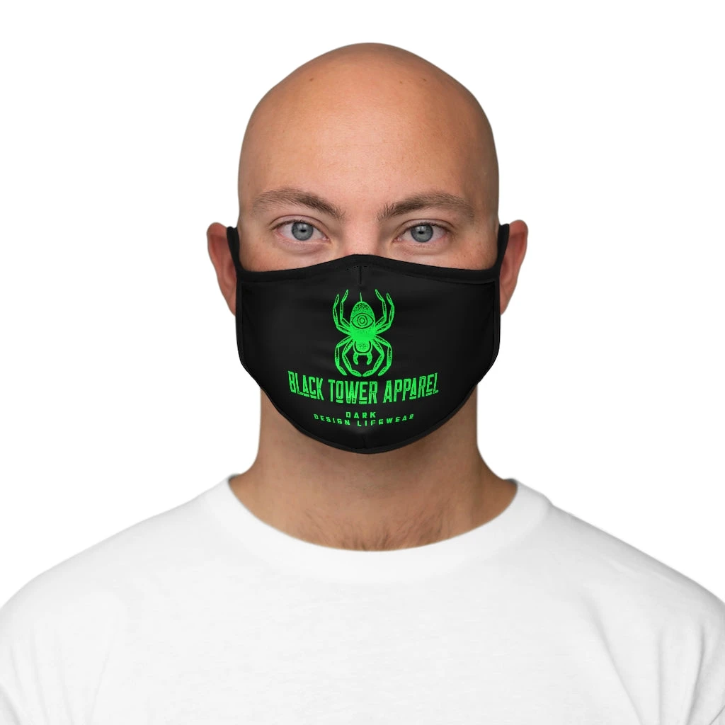 Black Tower Apparel Fitted Polyester Face Mask 2 Black Tower Apparel Fitted Polyester Face Mask