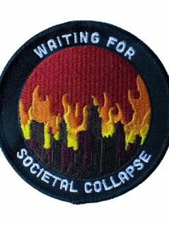RETROGRADE SUPPLY CO Waiting For Societal Collapse Embroidered Patch