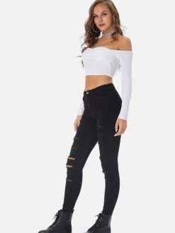Black Tower Apparel Distressed Skinny Black Jeans 13 Black Tower Apparel Distressed Skinny Black Jeans