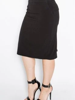 Black Tower Apparel Plus Size Pencil Skirt
