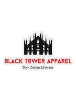 Black Tower Apparel Kiss-Cut Stickers