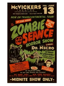 Retro-a-go-go! Zombie Seance Poster