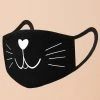 Black Tower Apparel Double Layer Cat Face Mask