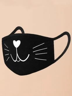 Black Tower Apparel Double Layer Cat Face Mask