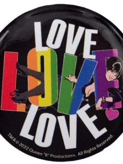 Kreepsville666 Elvira Love Large Round Button Badge KREEPSVILLE 666