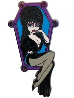 Kreepsville666 KREEPSVILLE 666 Elvira Coffin Cutie Enamel Pin Badge