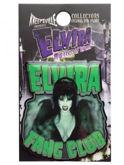 Kreepsville666 KREEPSVILLE 666 Elvira Fang Club Pin Badge