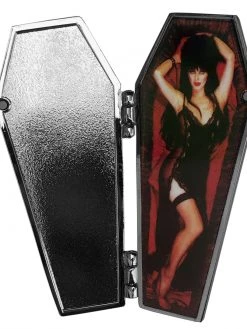 Kreepsville666 KREEPSVILLE 666 Elvira Open Coffin Red Enamel Pin