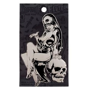 Kreepsville666 Elvira Silver Comic Skull Enamel Pin 2 Kreepsville666 Elvira Silver Comic Skull Enamel Pin