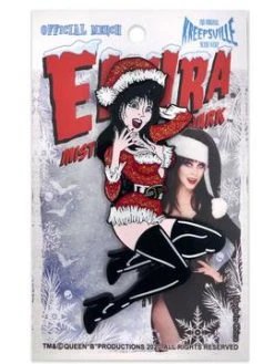 Kreepsville666 KREEPSVILLE 666 Elvira Santa Suit XL Enamel Pin