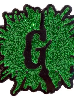 Kreepsville666 Goosebumps Green Glitter G Splat Enamel Pin KREEPSVILLE 666