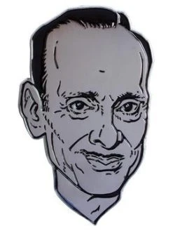 Kreepsville666 John Waters Mega Silver Face Enamel Pin KREEPSVILLE 666