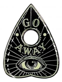 Kreepsville666 Go Away Glow Planchette Enamel Pin KREEPSVILLE 666