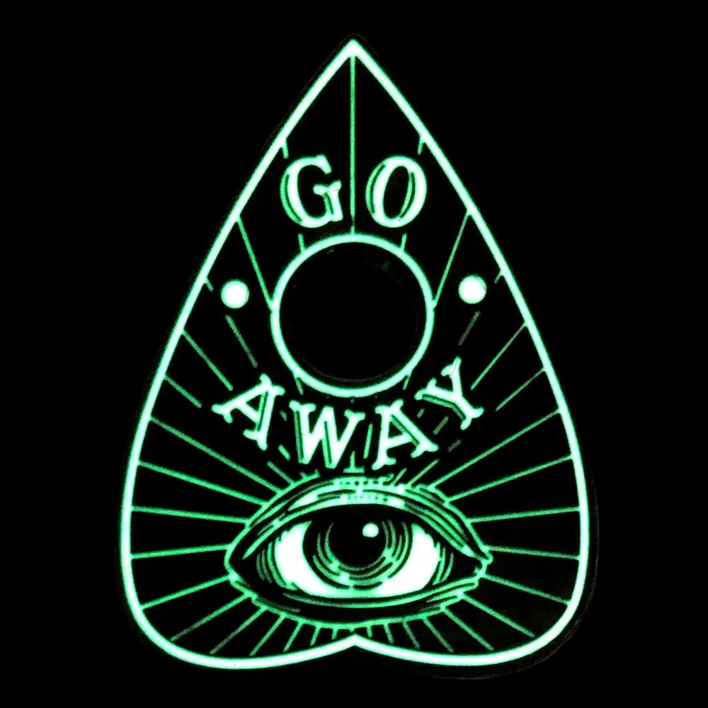 Kreepsville666 Go Away Glow Planchette Enamel Pin KREEPSVILLE 666 2 Kreepsville666 Go Away Glow Planchette Enamel Pin KREEPSVILLE 666