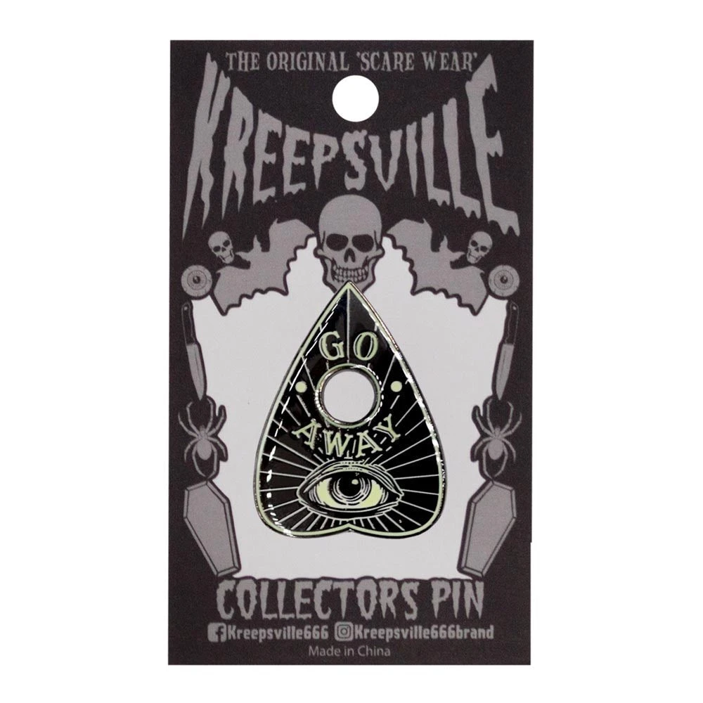 Kreepsville666 Go Away Glow Planchette Enamel Pin KREEPSVILLE 666 3 Kreepsville666 Go Away Glow Planchette Enamel Pin KREEPSVILLE 666