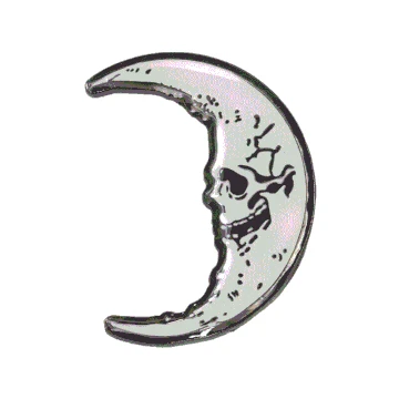 Kreepsville666 Skull Crescent Moon Glow Enamel Pin 1 Kreepsville666 Skull Crescent Moon Glow Enamel Pin