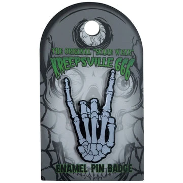 Kreepsville666 Skeleton Devil Glow Enamel Pin Badge 2 Kreepsville666 Skeleton Devil Glow Enamel Pin Badge