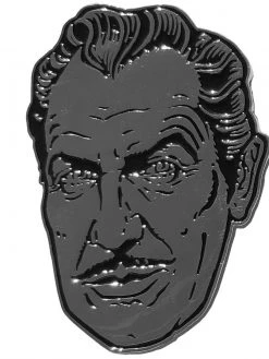 Kreepsville666 Vincent Price XL Silver Suave Pin KREEPSVILLE 666