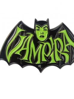 Kreepsville666 Vampira Retro Bat Green Enamel Pin KREEPSVILLE 666