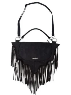 Kreepsville666 Bat Wing Fringe Shoulder Bag
