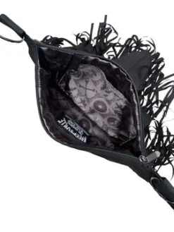 Kreepsville666 Bat Wing Fringe Shoulder Bag