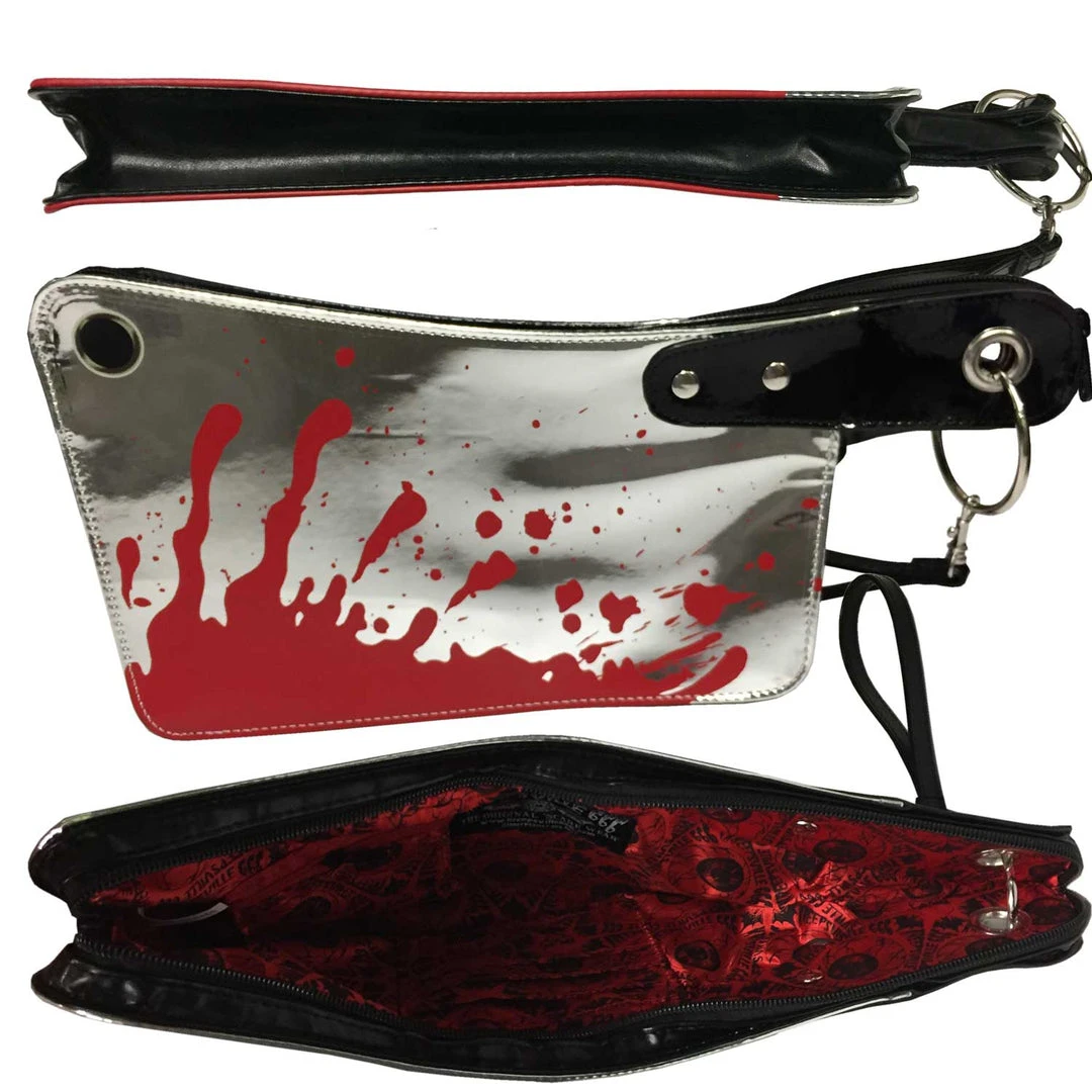 Kreepsville666 Kreepsville 666 Cleaver Clutch Bag Metallic 3 Kreepsville666 Kreepsville 666 Cleaver Clutch Bag Metallic