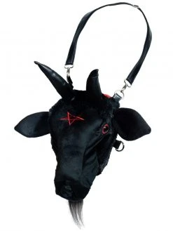 KREEPSVILLE 666 Kreepsville666 Goathead Baphomet Plush Purse Bag