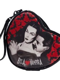 Kreepsville666 Bela Lugosi Loves Vampira Mini Heart Purse KREEPSVILLE 666