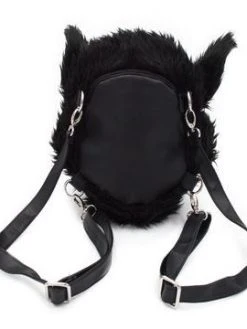 Kreepsville666 Wolfhead Plush Purse Bag