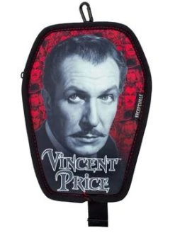Kreepsville666 Vincent Price Red Repeat Coffin Clip Pouch KREEPSVILLE 666