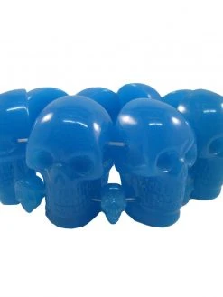 Kreepsville666 Kreepsville 666 Blue Glow Skull Collection Bracelet