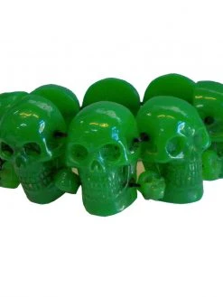 Kreepsville666 Kreepsville 666 Green Skull Collection Bracelet