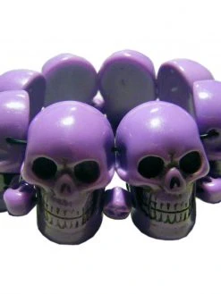 Kreepsville666 Purple Skull Collection Bracelet KREEPSVILLE 666