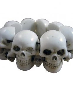 Kreepsville666 KREEPSVILLE 666 White Skull Collection Bracelet