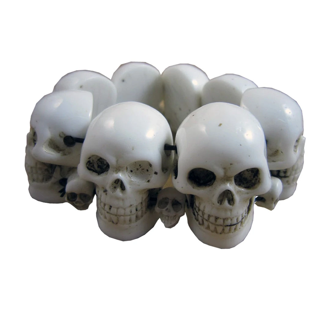Kreepsville666 KREEPSVILLE 666 White Skull Collection Bracelet 1 Kreepsville666 KREEPSVILLE 666 White Skull Collection Bracelet
