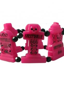 Kreepsville666 Graveyard Groupie Bracelet Pink