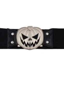 Kreepsville666 Elastic Waist Belt Trick Or Treat Pumpkin Black KREEPSVILLE 666