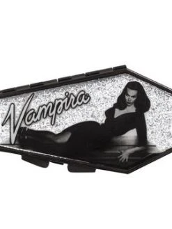 Kreepsville666 Vampira Silver Glitter Coffin Compact
