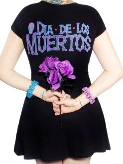 Kreepsville666 Kreepsville 666 Day Of The Dead Skeleton Flare Dress