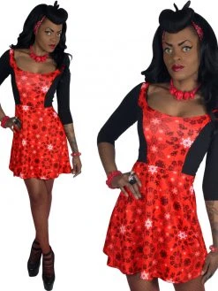 Kreepsville666 KREEPSVILLE 666 Krampus Flare Dress