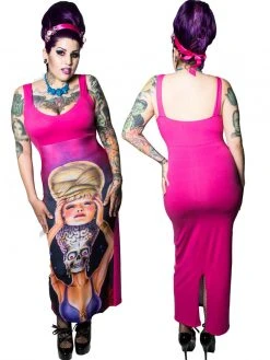Kreepsville666 Mars Attacks Spy Girl Maxi Dress KREEPSVILLE 666